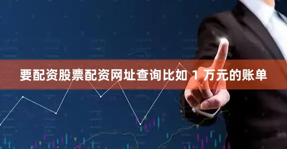 要配资股票配资网址查询比如 1 万元的账单